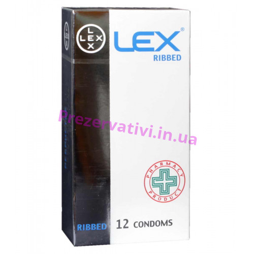 Презервативы LEX Ribbed с рёбрами №12 - Фото№1