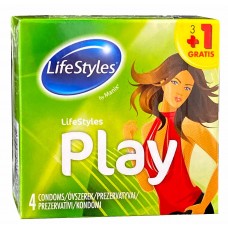 Презервативы LifeStyles Play 3шт+1(Акция)