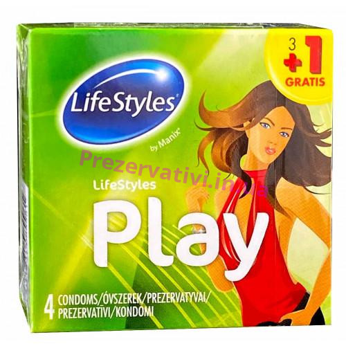 Презервативы LifeStyles Play №3+1(Акция) - Фото№1