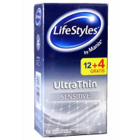 Презервативы LifeStyles UltraThin №48 тонкие (3 пачки по 16шт) - Фото№2