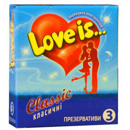 Презервативы Love is... 3шт классик (комикс внутри) (срок 04.2024)