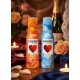 Два прозрачных тюбика Masculan Silk и Warming по 75 мл на белом фоне