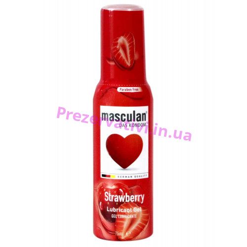 Интимные гель-смазки Masculan (Маскулан) Strawberry 75 МЛ - Фото№1