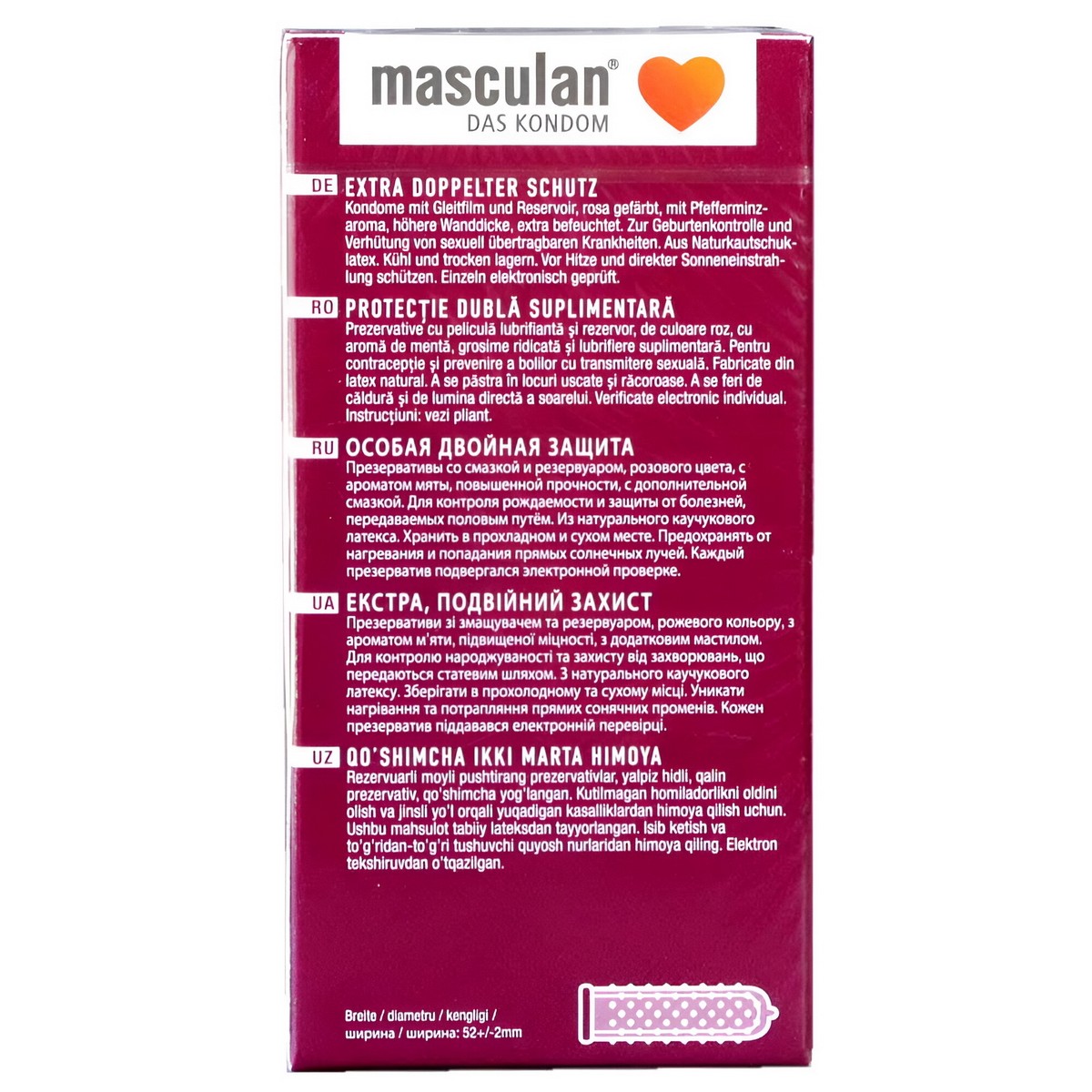 Презервативы Masculan Extra Double 10шт (Маскулан Экстра Дабл)