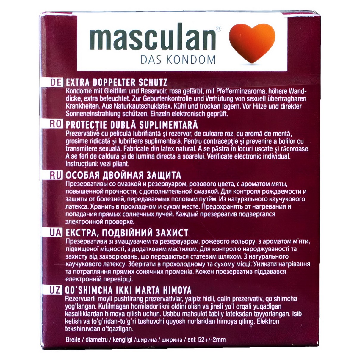 Презервативы Masculan Extra Double Protection 3шт