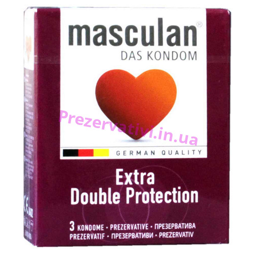 Презервативы Masculan Extra Double Protection 3шт - Фото№1