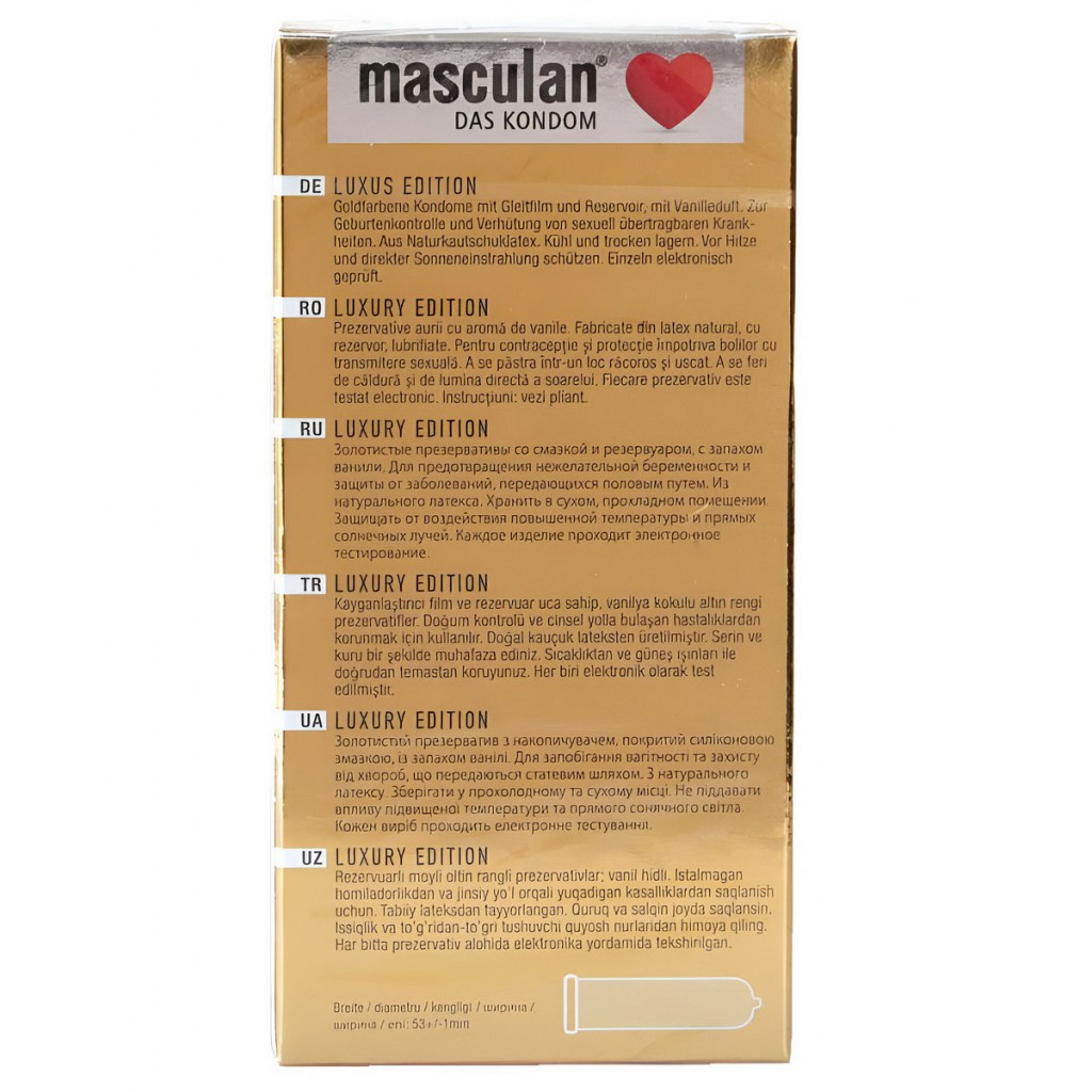 Презервативы Masculan Gold 10шт (Маскулан Голд)