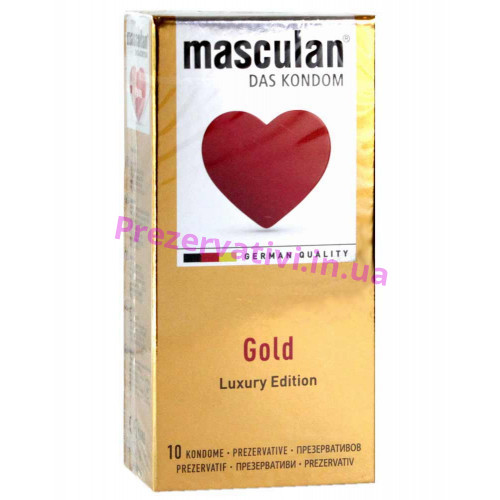 Презервативы Masculan Gold 10шт (Маскулан Голд) - Фото№1