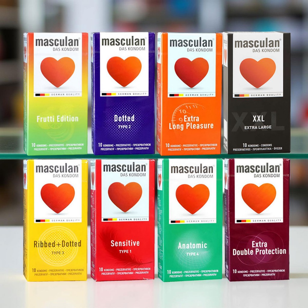 Ассорти комплект Masculan 50шт (5 видов по 10шт)