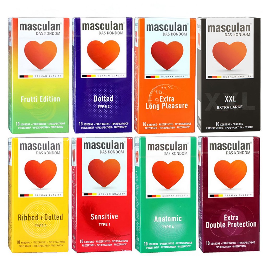 Ассорти комплект Masculan 50шт (5 видов по 10шт)