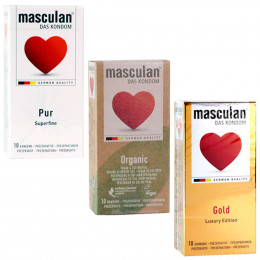 Ассорти комплект Masculan Premium 30шт (3 вида по 10шт)