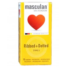 Презервативи Masculan Ribbed+Dottted 10шт