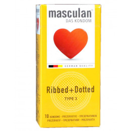 Презервативы Masculan Ribbed+Dottted 10шт