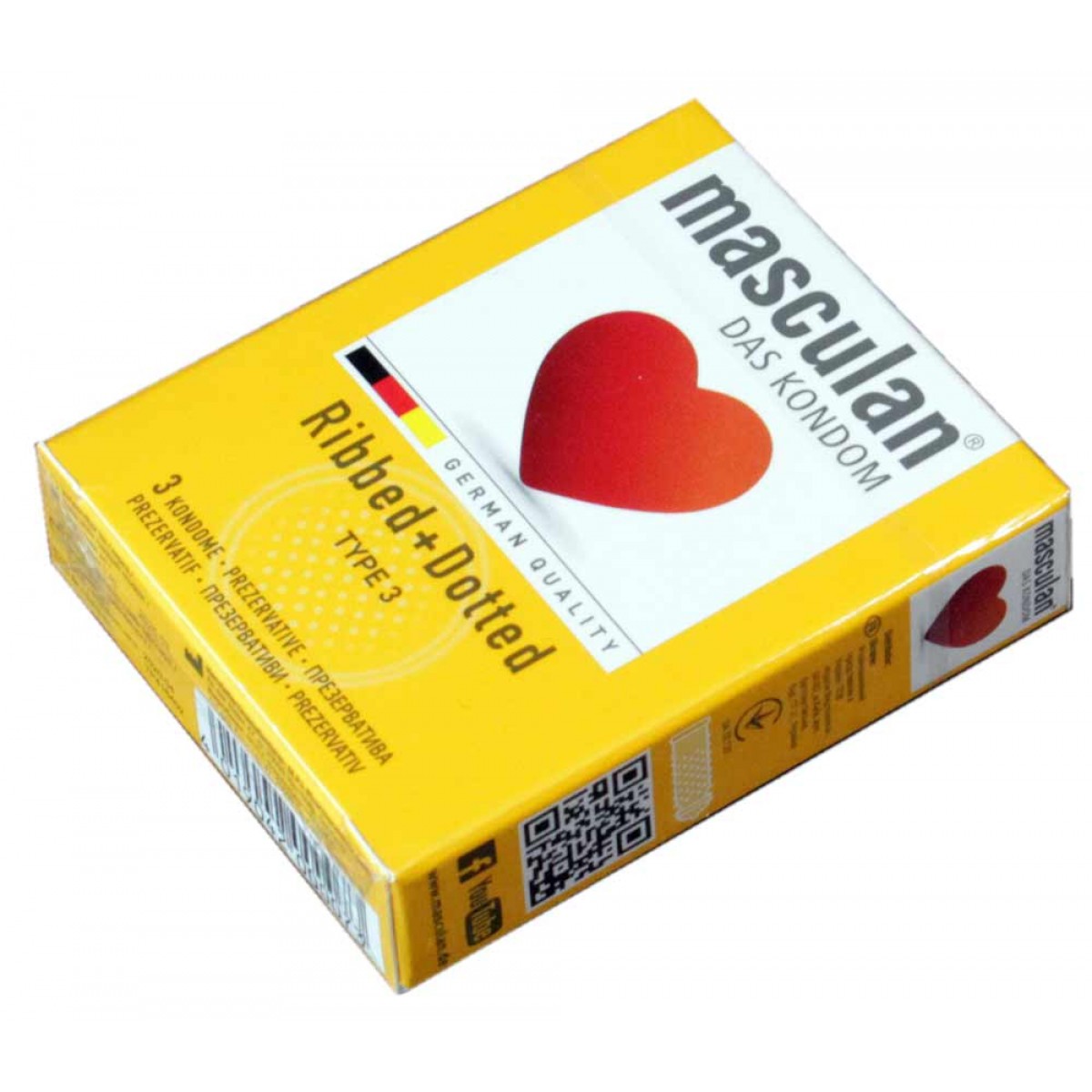 Презервативы Masculan Ribbed+Dottted 3шт