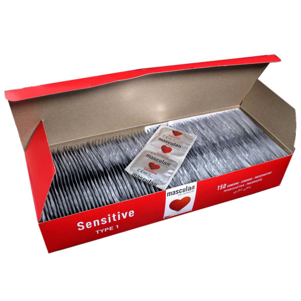 Презервативы Masculan Sensitive (Маскулан) в упаковке 150 штук