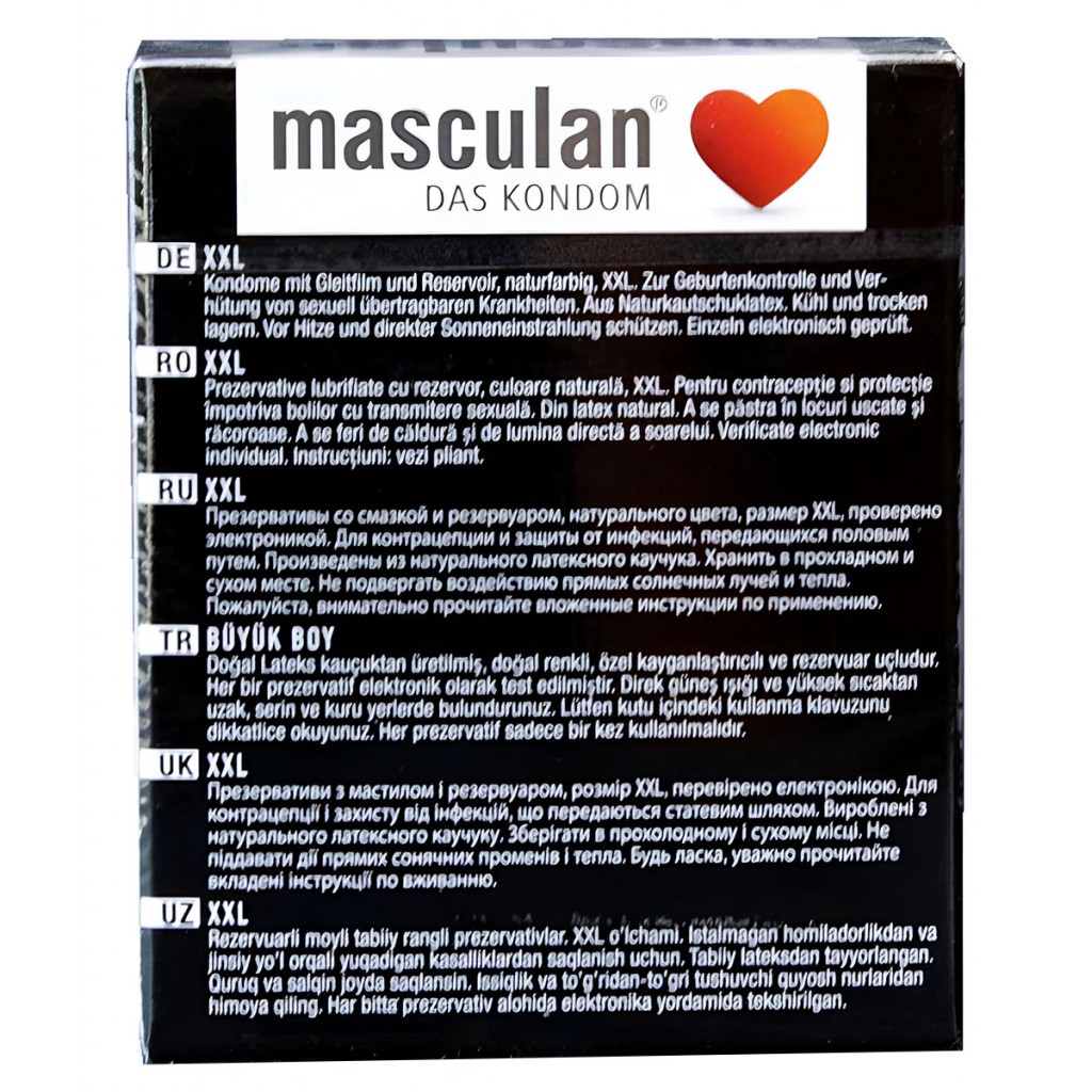 Презервативы Masculan XXL 3шт