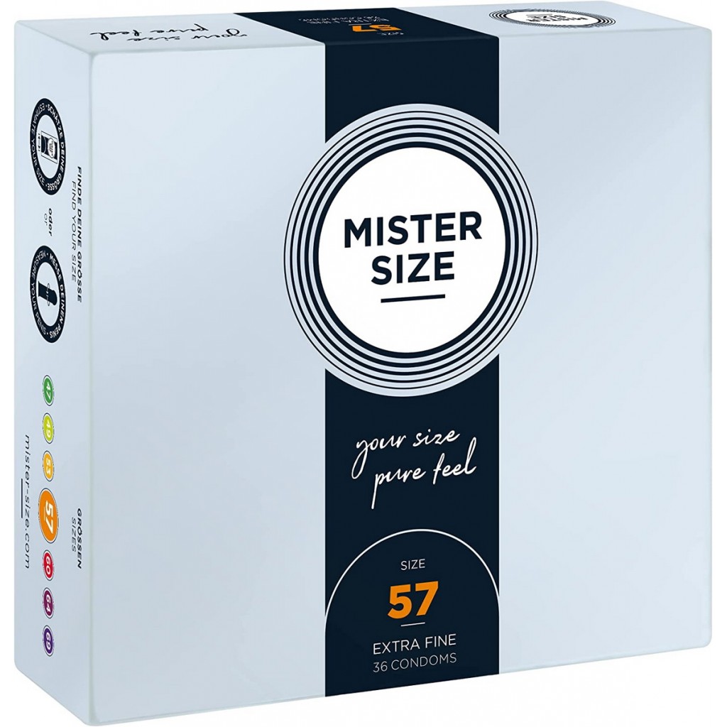 Презервативи MisterSize 57 (185мм, 57мм) - 36шт
