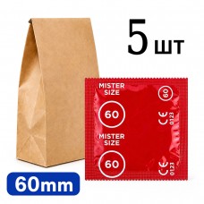 Презервативы MisterSize 60 (200мм, 60мм) - 5шт