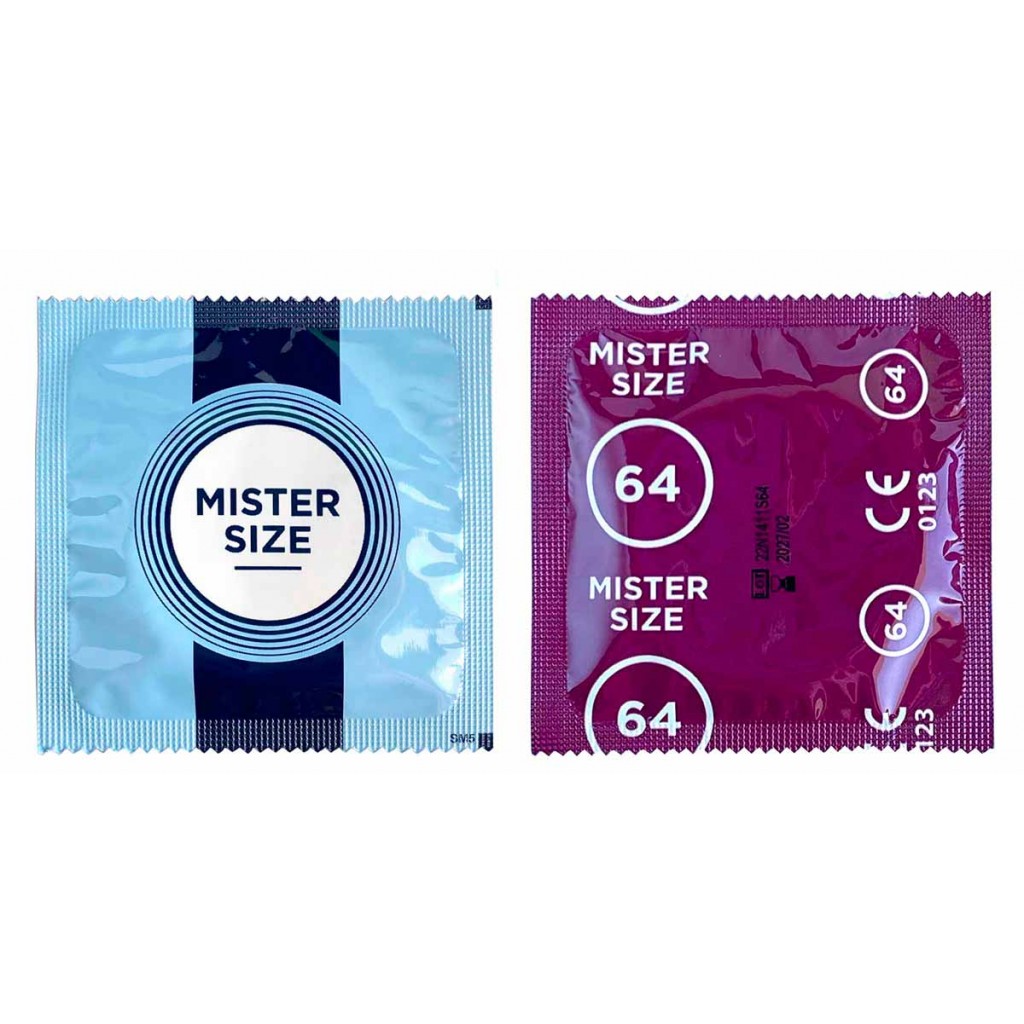 Презервативы MisterSize 64 (220мм, 64мм) - 6шт