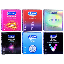 Пробный комплект ТМ Durex №18 (6 видов презервативов по 3шт)