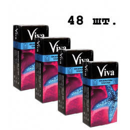 Блок презервативов Viva Точечные №48 (4 пачки по 12шт)