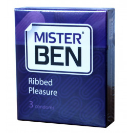 Презервативы Mister Ben ribbed pleasure №3 ребристые