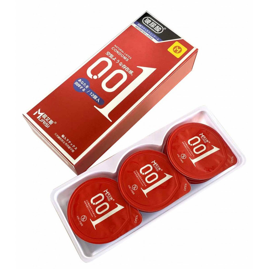 Надтонкий презерватив Muaisi 001 Red 1шт