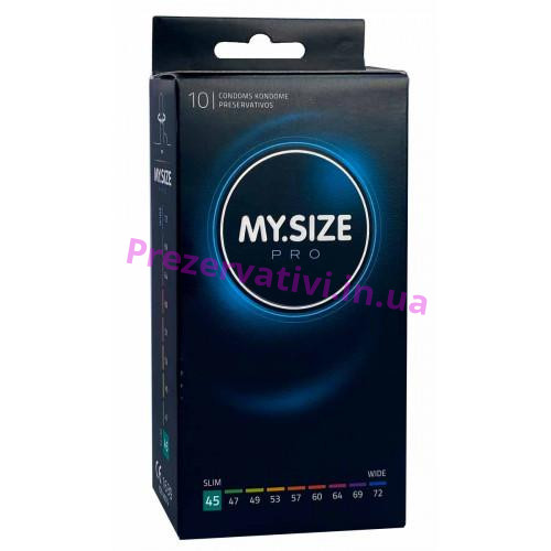 Презервативы MySize Pro 45 (160мм, 45мм) - 10шт - Фото№1