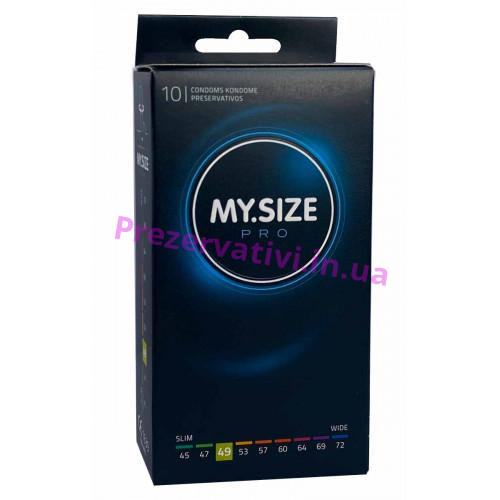 Презервативы MySize Pro 49 (160мм, 49мм) - 10шт - Фото№1