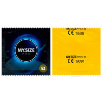 Презервативы MySize Pro 53 (178мм, 53мм) - 3шт - Фото№2