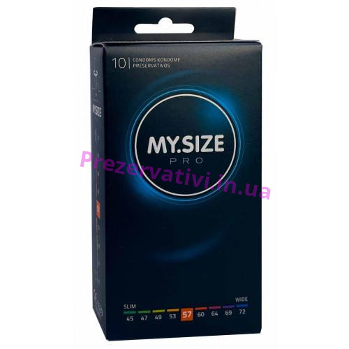 Презервативы MySize Pro 57 (178мм, 57мм) - 10шт - Фото№1
