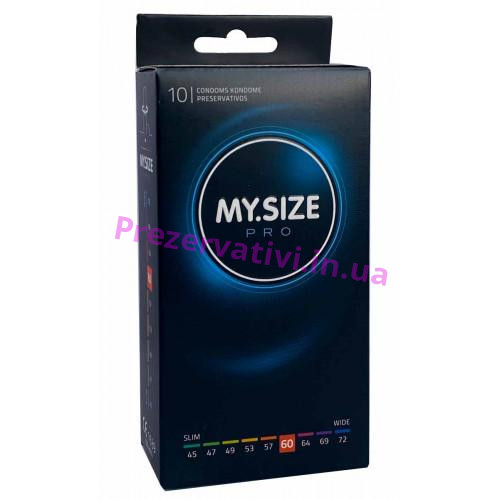 Презервативы MySize Pro 60 (193мм, 60мм) - 10шт - Фото№1