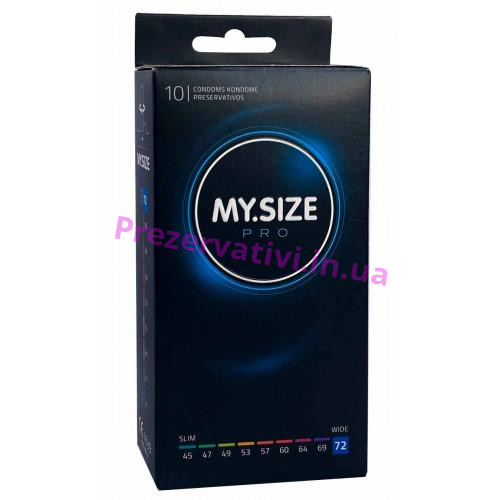 Презервативы MySize Pro 72 (223мм, 72мм) - 10шт - Фото№1