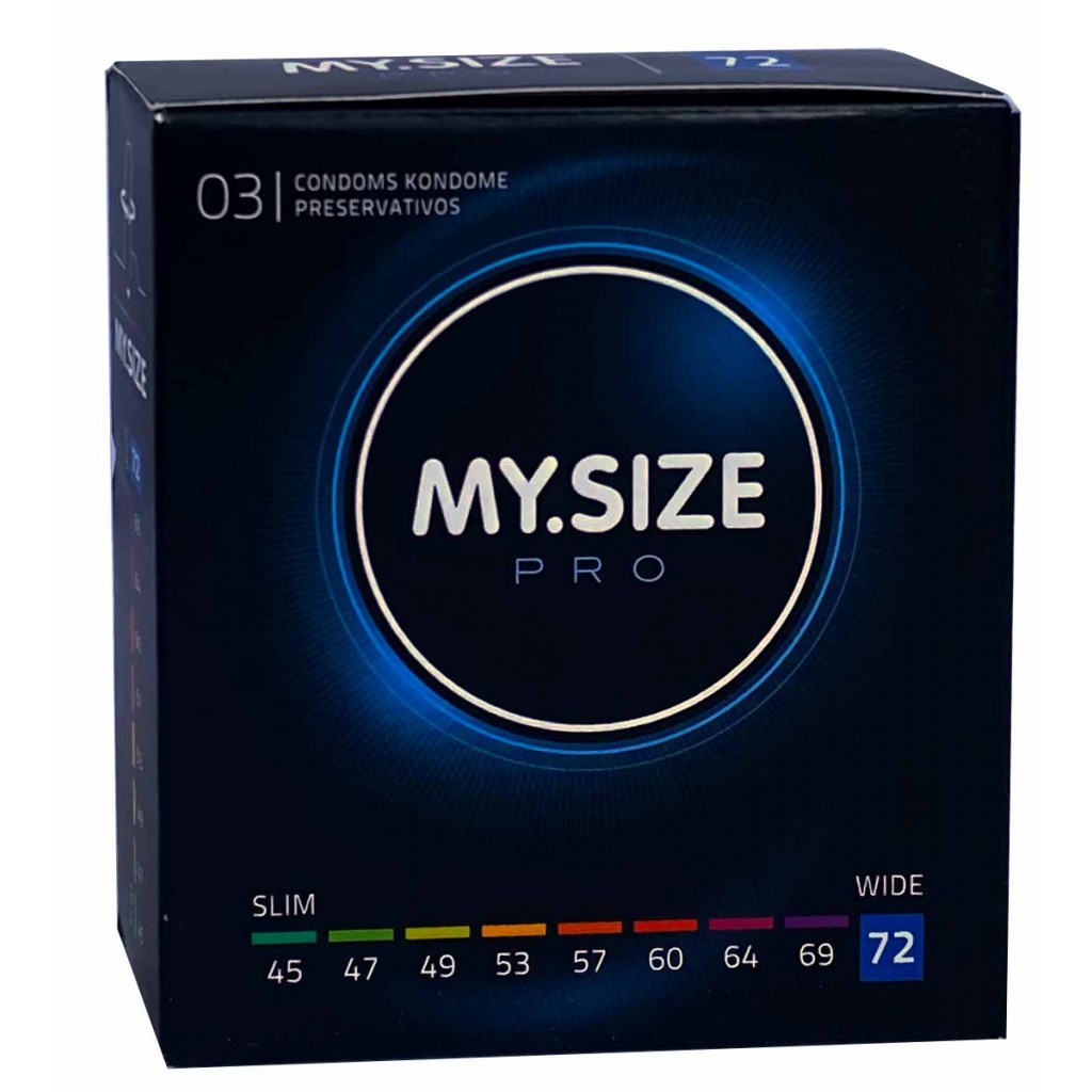 Презервативи MY.SIZE PRO 72 (223мм, 72мм) - 3 шт