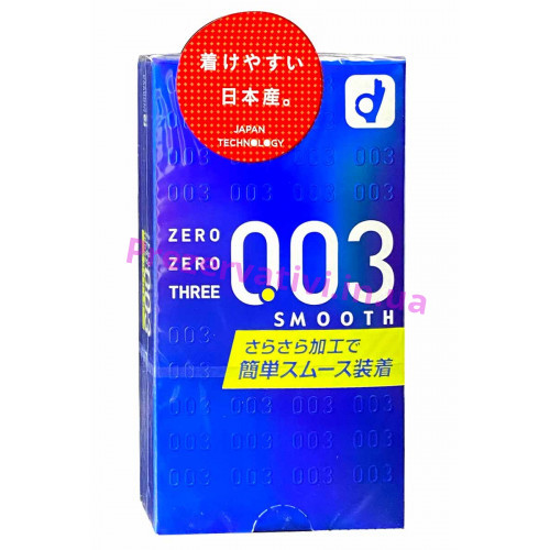 Презервативы OKAMOTO 003 Smooth 10 шт - Фото№1
