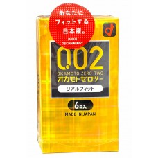 Презервативы OKAMOTO 0.02 Real fit 6шт