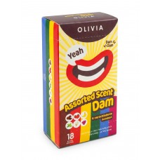 Латексные салфетки Olivia Oral Dams Mix 18шт ассорти