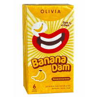 Латексные салфетки Olivia Oral Dams Banana 6 шт банан