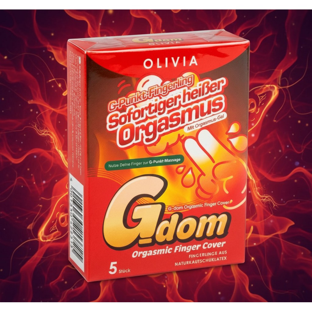 Пальчиковые презервативы Olivia G-Dom Orgasmic 5шт с возбуждающим лубрикантом⚡️Prezervativi.in.ua