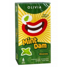 Латексные салфетки Olivia Oral Dams Mint 6шт ментол