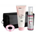 OLO Розовая секс-косметичка: два лубриканта + кольцо
