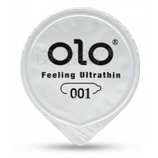 Презерватив Olo 0.01 BLACK 1шт ультратонкий з гіалуроновою кислотою