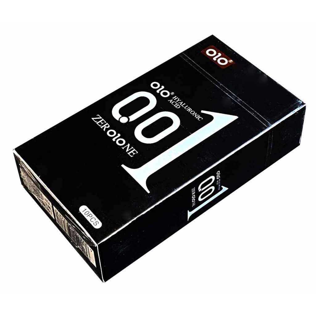 Презервативы Olo Foil 0.01 BLACK Foil 10шт ультратонкие с гиалуроновой кислотой (фольга)
