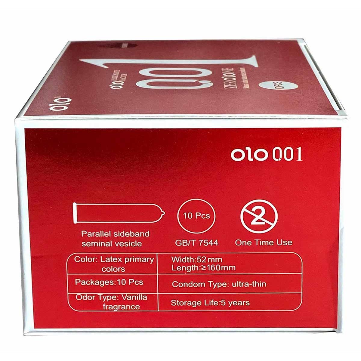 Презервативы Olo 0.01 RED 10шт возбуждающие с гиалуроновой кислотой