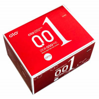 Блок презервативов Olo 0.01 RED возбуждающие с гиалуроновой кислотой 10 пачек по 1шт - Фото№6