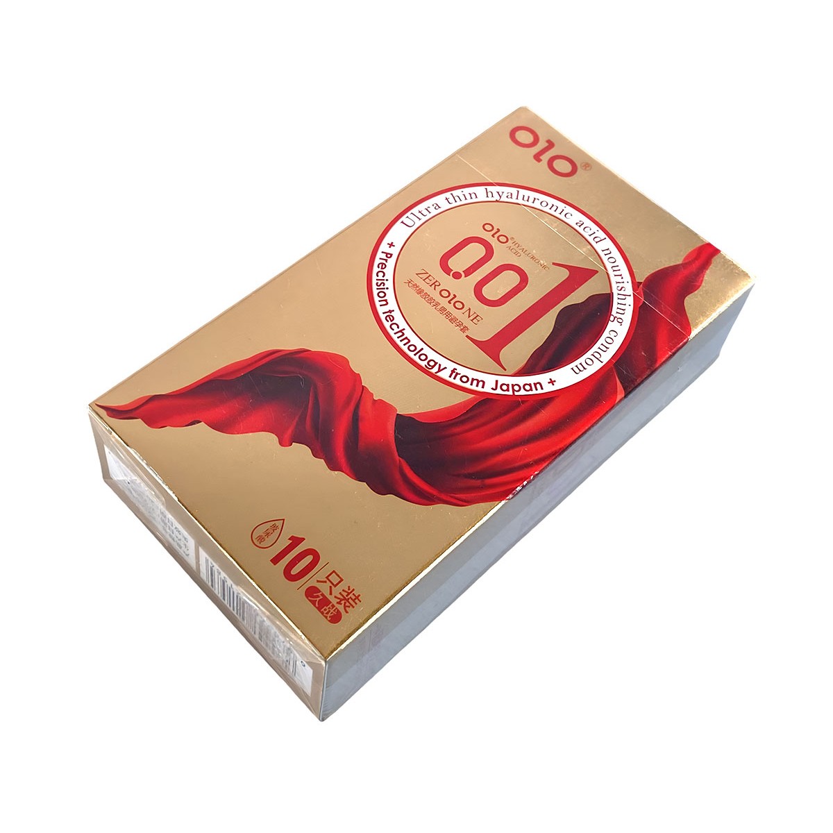 Презервативы Olo 0.01 ZERO GOLD Foil 10шт аромат цветов, гиалуроновая смазка (фольга)⚡️Prezervativi.in.ua
