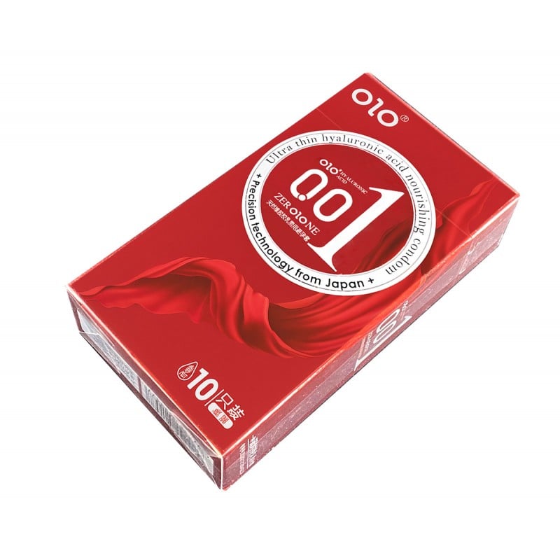 Презервативи Olo 0.01 Zero Red Foil (10шт) точкові