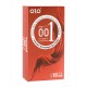 Презервативы Olo 0.01 ZERO RED Foil 10шт точки с гиалуроновой кислотой (фольга)⚡️Prezervativi.in.ua