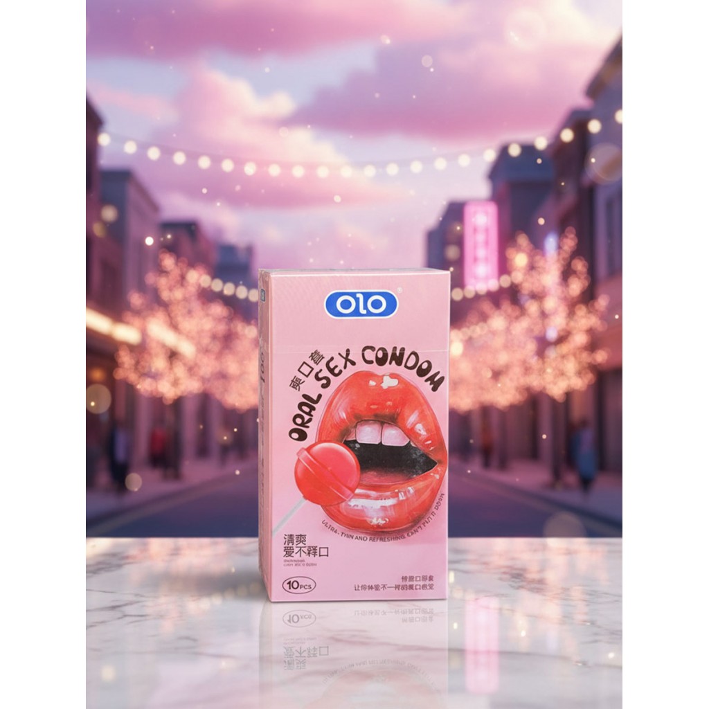 Презервативы латексные Olo Oral Candy 10шт ультратонкие со вкусом конфеты