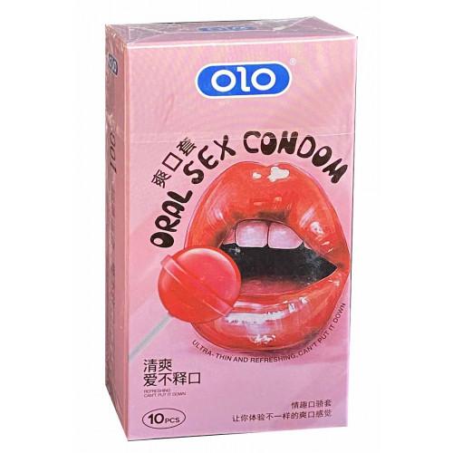Презервативы Olo Oral Candy 10шт ультратонкие со вкусом конфеты - Фото№1